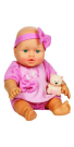 Кукла Малышка с мишуткой, 32,5 см