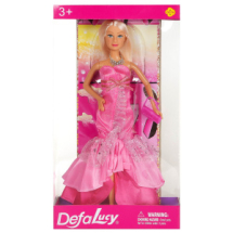 Кукла Defa Lucy Званный вечер в вечернем розовом платье с сумочкой 29 см