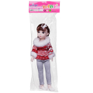 Кукла Junfa шатенка в теплой одежде 28 см