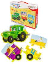 Развивающая игра BRIGHT KIDS Весёлый трактор Учим азбуку и цвета