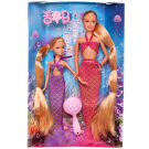 Игровой набор Кукла Defa Lucy Русалочки: мама в розовом наряде и дочка в фиолетовом наряде, игровые предметы