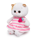 Мягкая игрушка BUDI BASA Кошка Ли-Ли BABY в платье с клубничкой 20 см