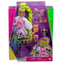 Кукла Mattel Barbie Экстра с неоново-зелёными волосами