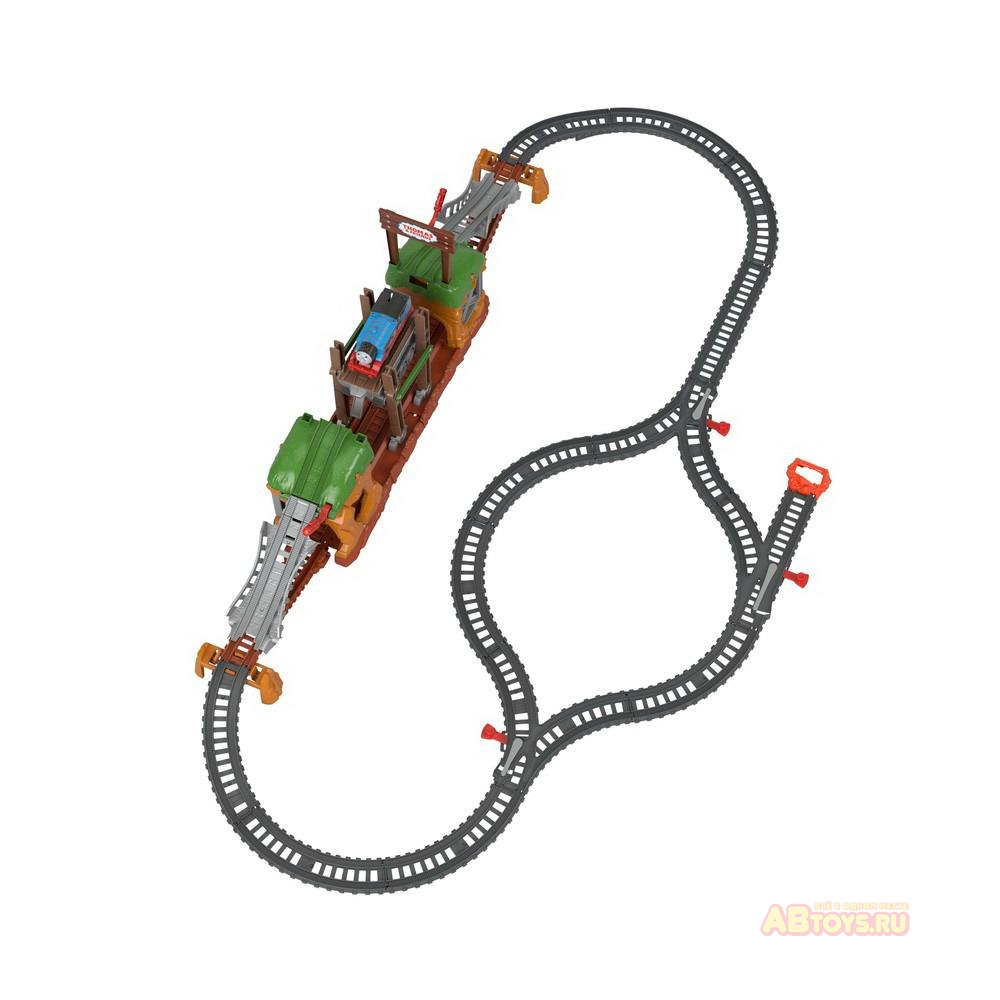 Игровой набор Mattel Thomas & Friends Трек-мастер Железная дорога Мост с переправой