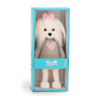 Мягкая игрушка Orange Toys Собачка Lucky Mimi: Розовое сердце с каркасом 37 см, коробка 44 см