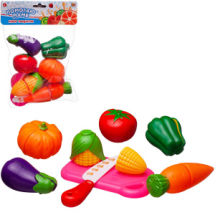 Игровой набор ABtoys Помогаю Маме продуктов для резки на липучках "Овощи", 14 предметов