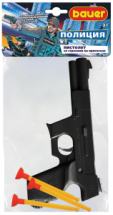 Игровой набор Bauer Полицейский пистолет большой со стрелами на присосках