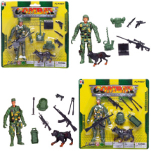 Набор игровой военный "Фигурка солдата с аксессуарами", 8 предметов, в ассортименте