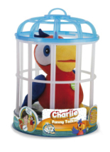 Игрушка интерактивная IMC Toys Club Petz Funny Попугай Charlie интерактивный (красный) , повторяет слова, шевелит клювом, мягконабивной