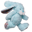 Мягкая игрушка ABtoys Кролик, 15см, 3 цвета (розовый, фиолетовый, бирюзовый).