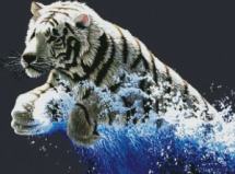 Набор для творчества Белоснежка Набор для вышивания Белый тигр