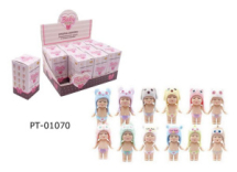 Кукла ABtoys Baby Boutique Пупс-сюрприз в коробочке с аксессуарами, 8 см 12 видов, в дисплее 12 шт
