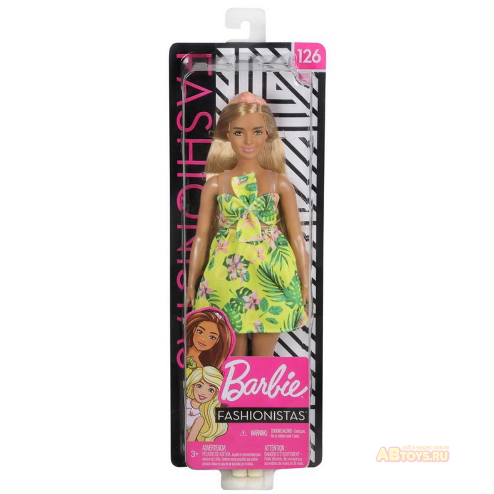Кукла Mattel Barbie из серии Игра с модой, в платье с цветами
