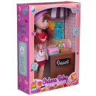 Игровой набор Junfa Ardana Baby Кукла шатенка в магазине "Фаст-Фуд", 2 модели 37,5см