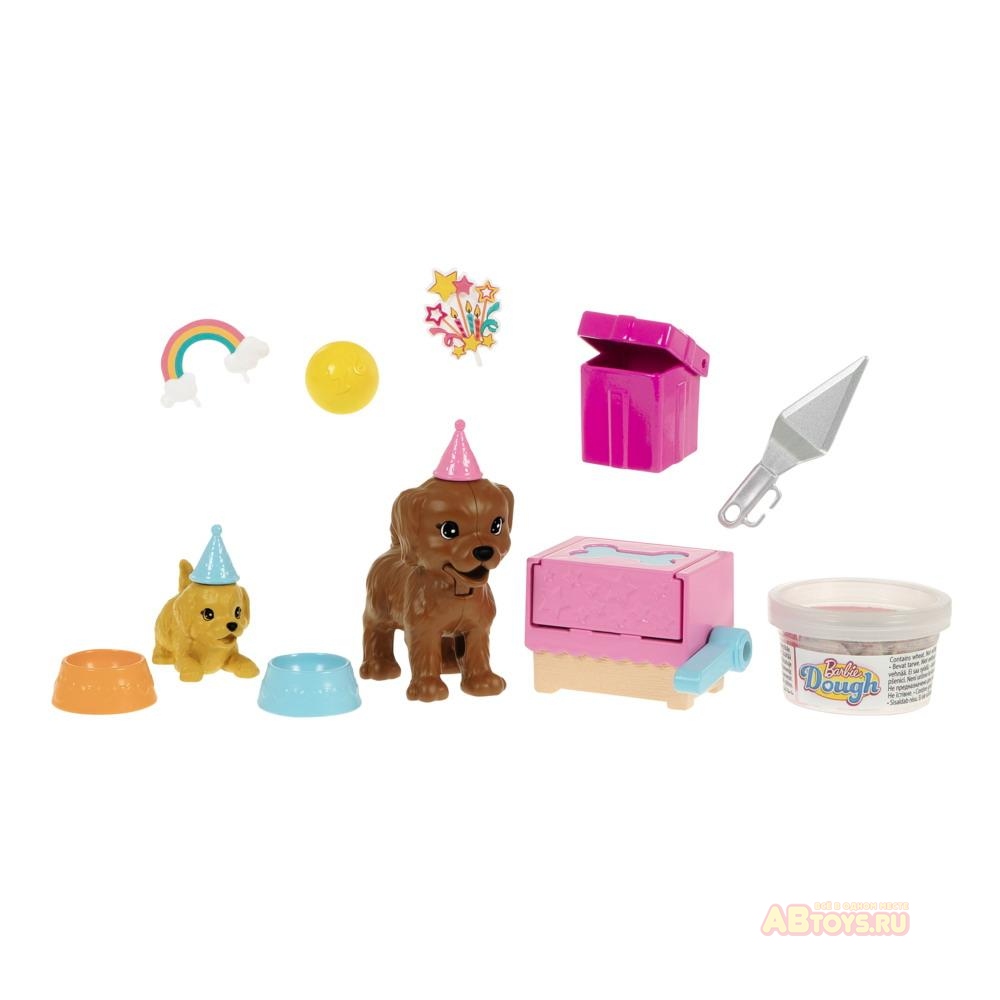 Игровой набор Mattel Barbie и щенки, с аксессуарами для щенков