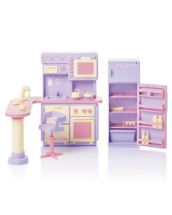 Набор мебели для кукол Огонек Кухня Маленькая принцесса, сиреневая 31*32*10см