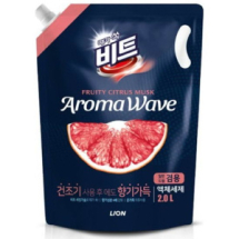 Средство для стирки CJ LION Aroma Wave грейпфрут, концентрированное, жидкое, сменный блок 2 л