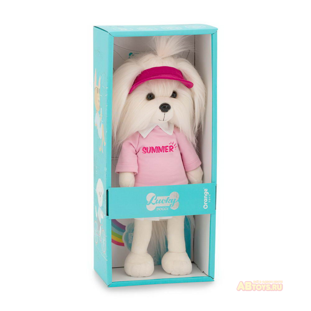 Мягкая игрушка Orange Toys Собачка Lucky Mimi: Summer 37 см, коробка 44 см