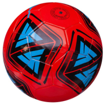 Мяч футбольный Junfa 23см красный
