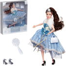 Кукла ABtoys "Бал принцессы" с диадемой в платье с меховой накидкой, темные волосы 30см