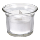 Свеча VEGAS Классика чайная светодиодная в стеклянном подсвечнике, 6*5 см, с батарейкой