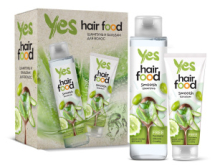 Набор подарочный YES Hair Food шампунь для волос, 250 мл + бальзам для волос, 180 мл