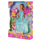 Кукла Defa Lucy Очаровательная принцесса в бирюзовом платье с игровыми предметами 29см