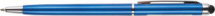 Ручка шариковая поворотная "TOUCH PEN", 0.7мм, корпус металлический SLIM, цвет ассорти (наконечник для сенсорных экранов)