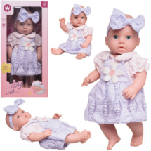 Пупс-кукла Junfa 40 см в светло-фиолетовом платье