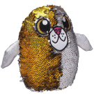 Мягкая игрушка Shimmeez (Шиммиз) плюшевые фигурки животных в пайетках, тюлень 20 см