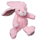 Мягкая игрушка ABtoys Кролик, 15см, 3 цвета (розовый, фиолетовый, бирюзовый).