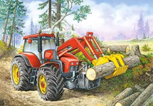 Пазл Castorland 60 деталей Трактор, средний размер элементов 3,8×3,2 см