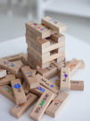 Настольная игра MEGA Toys дженга «Башня с ребусами» из 54 элементов