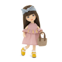 Тканевая кукла Orange Toys Sweet Sisters Sophie в платье с кисточками 32 см, Серия: Лето