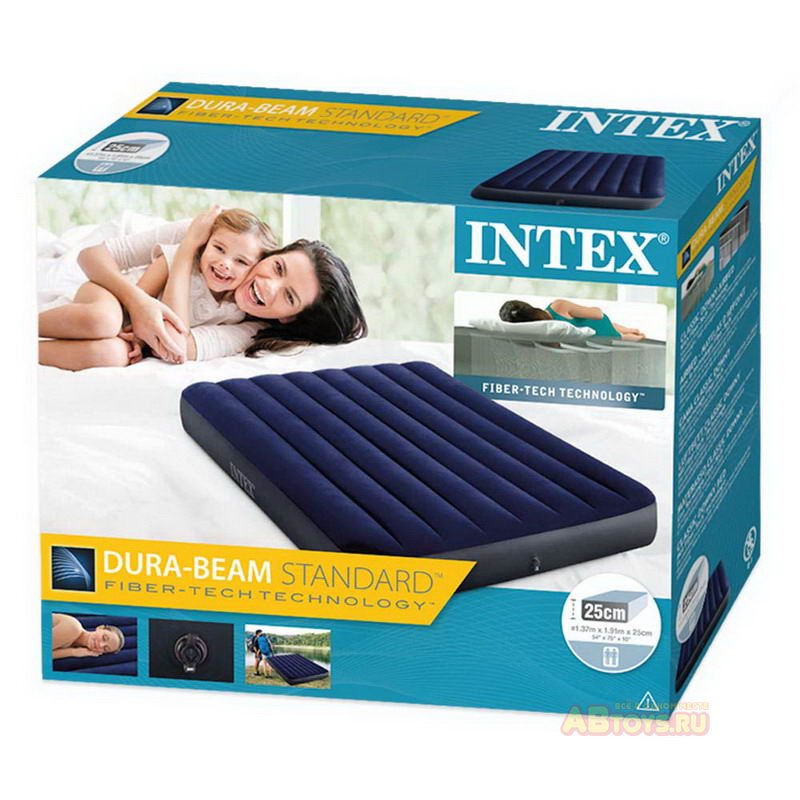 Матрас надувной intex classic downy