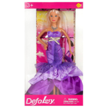 Кукла Defa Lucy Званный вечер в вечернем сиреневом платье с сумочкой 29 см
