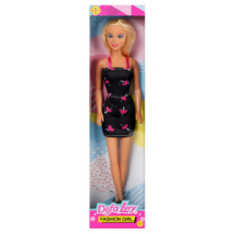 Кукла Defa Lucy Летний наряд Цветочный черный сарафан 29 см