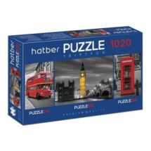 Пазл Hatber Premium Лондон набор 260+500+260 элементов А2ф TRIPTYCH 3 картинки в 1 коробке