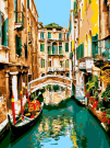 Набор для творчества LORI Картина по номерам на картоне 28,5*38 см "Канал в Венеции"
