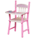 Игровой набор ABtoys Пупс озвученный 33см в бело-розовой одежде со стульчиком и игровыми предметами